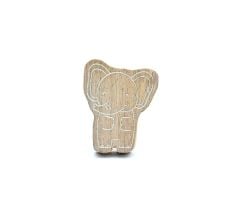 Kids Handmade Mango Wood Elephant Drawer Knob